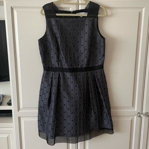 Carmen Marc Valvo cocktail dress in grey and black size 14. Perfect condition